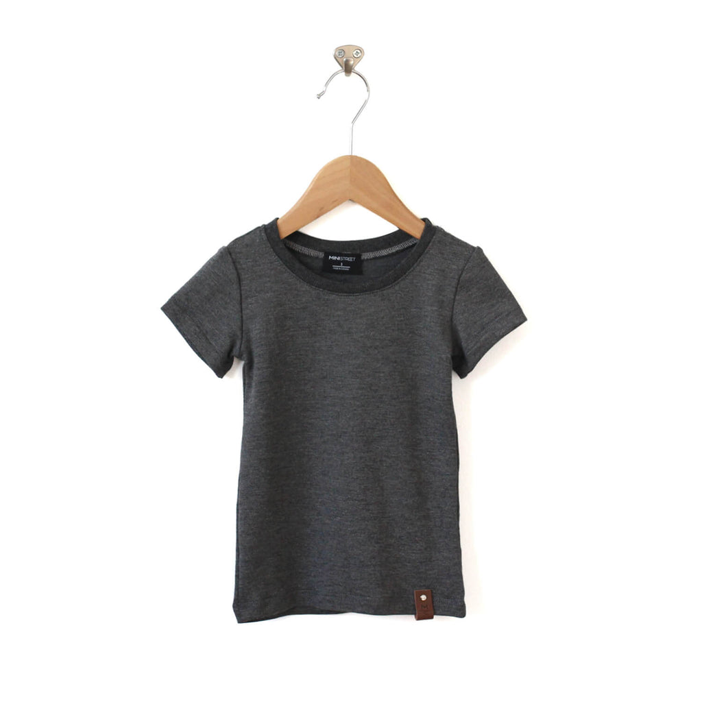 Mae Fitted Tee - Heather Grey