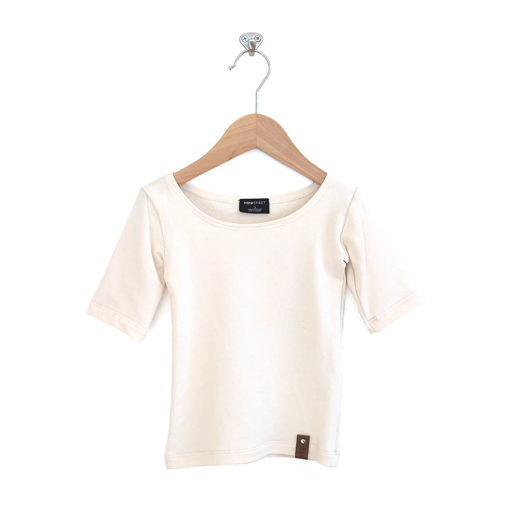 Madeline Fitted Scoop Top - Ivory